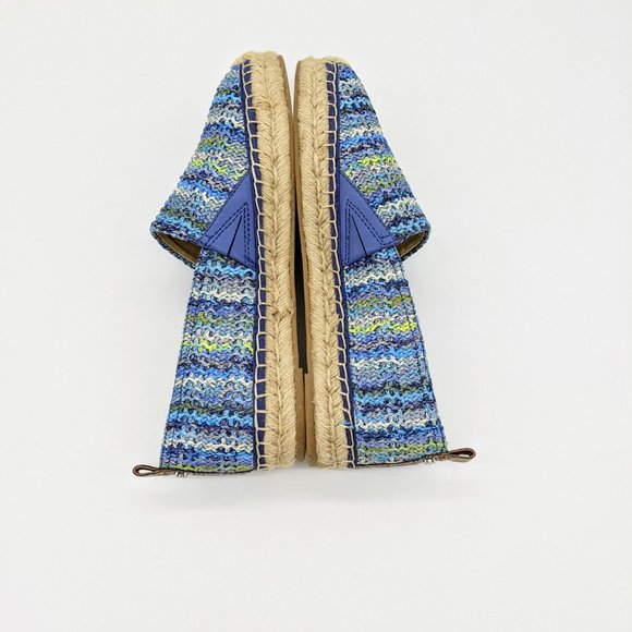 Sam Edelman Khloe Blue Raffia Espadrille Flats 8.5 - Picture 5 of 9